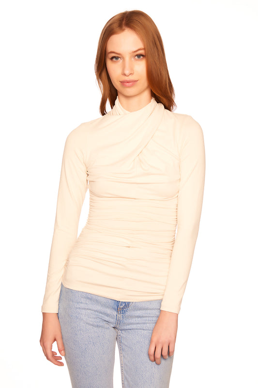 crisscross mock longsleeve top